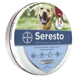 [BYP07] COLLAR ANTIPULGAS Y GARRAPATAS SERESTO GRANDE PERRO Y GATO