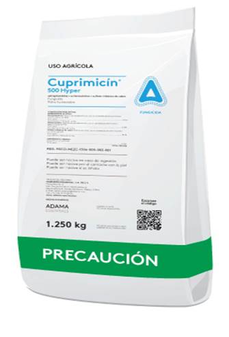 [VAG378] CUPRAMICIN 500 Estreptomicina 2.19% + Oxitetraciclina 0.23% + Cobre 78.5% 1.25 kg USO AGRICOLA