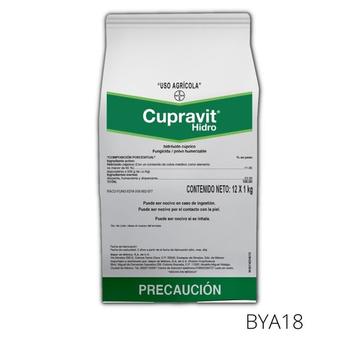 [BYA18] CUPRAVIT HIDRO Hidroxido cuprico 77% 1 kg USO AGRICOLA