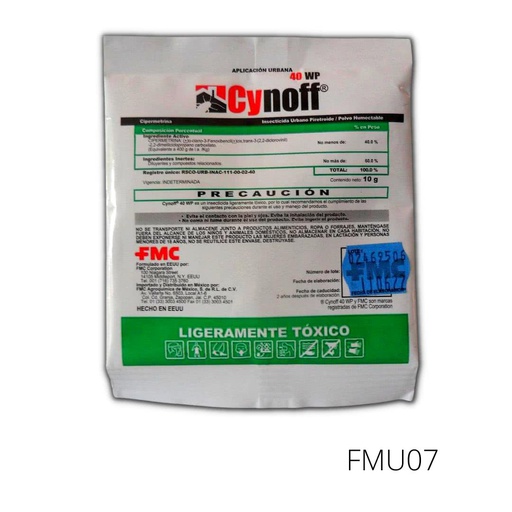 [FMU07] CYNOFF 40 WP Cipermetrina 40%10 g