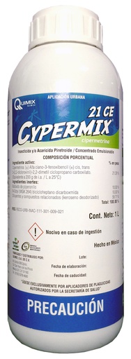 [QMU08] CYPERMIX 21 CE Cipermetrina 21.29% 1 L