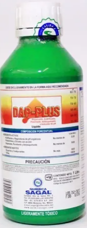 [VAG298] DAP PLUS Acidificantes y reguladores de pH 32% + polialcoholes 38% 1 L USO AGRICOLA