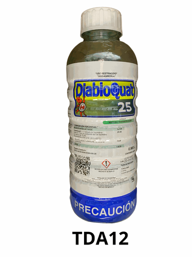[TDA12] DIABLO QUAT 25 Paraquat 25% 950 ml USO AGRICOLA