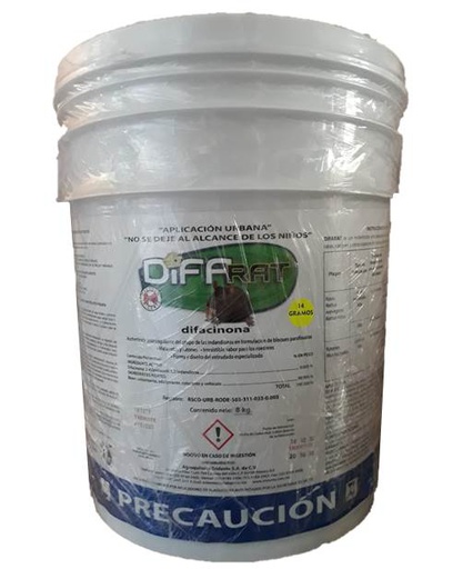 [TDU44] DIFARAT Difacinona 0.005% 14 g de 8 kg