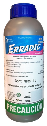[QMU063] ERRADIC CEBO LIQUIDO Bromadiolona 0.005% 1 L