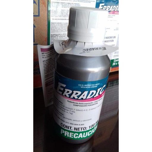 [QMU66] ERRADIC CEBO LIQUIDO Bromadiolona 0.005% 100 ml