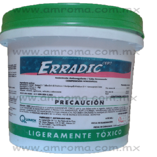 [QMU24] ERRADIC GRANULADO Bromadiolona 0.005% 5 kg