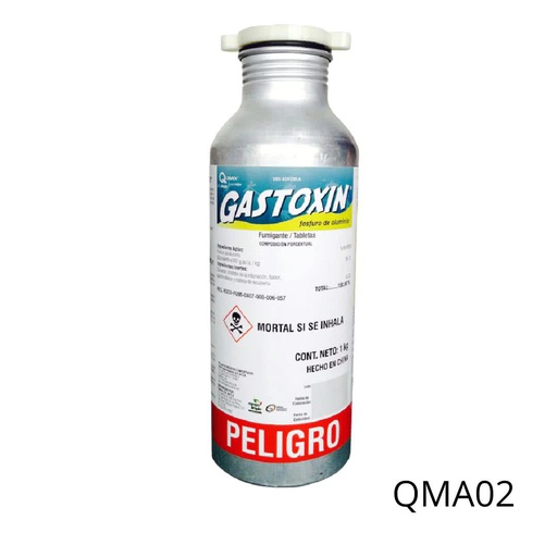 [QMA02] GASTOXIN Fosfuro Aluminio 56% 333 pastillas USO AGRICOLA