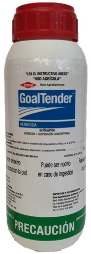 [VAG67] GOAL TENDER Oxifluorfen 14% 500 ml USO AGRICOLA