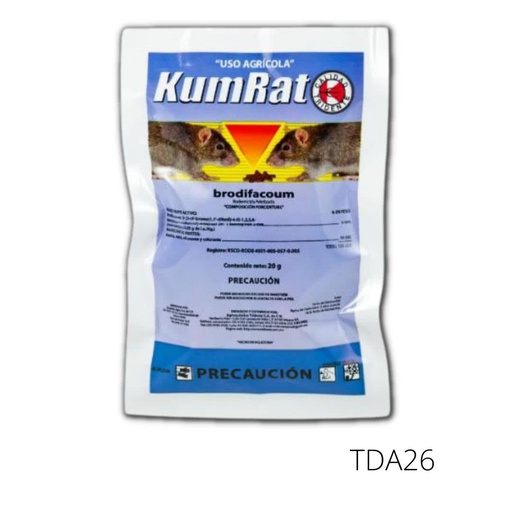 [TDA26] KUMRAT Brodifacoum 0.0055 Pellets 20 g