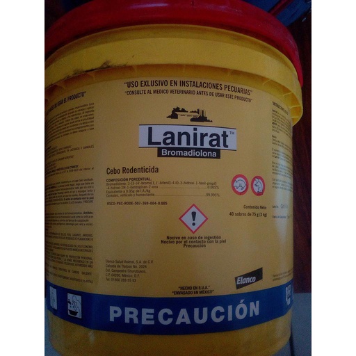 [NOP20] LANIRAT 75 GRS  X 40 SOBRES 3 KG USO AGRICOLA