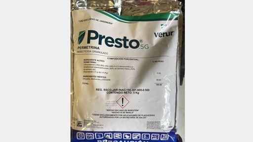 [VER19] PRESTO .5G Permetrina 0.50% 5 kg