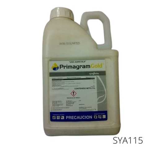 [SYA115] PRIMAGRAM GOLD Atrazina 33.70% + S-Metolaclor 26% 5 L USO AGRICOLA