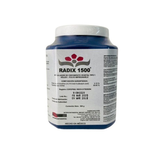[VAG25] RADIX 1500 Acido indol-3-butirico 0.15% 500 g USO AGRICOLA