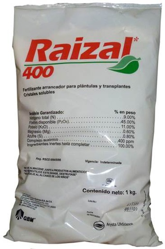[ARY08] RAIZAL 400 09-45-11  1 kg USO AGRICOLA