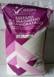 [FER40] SULFATO DE MAGNESIO ULTRA SOLUBLE SACO 25KG USO AGRICOLA