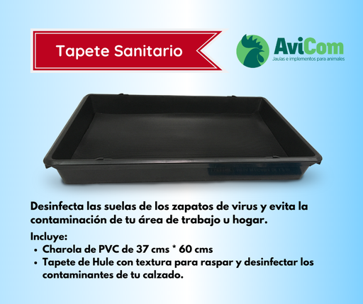 [SAN08] TAPETE/charola SANITIZANTE CHICO (37x60 CM)